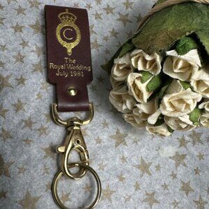 NEW The Royal Wedding July 1981 Key Chain (Vintage)